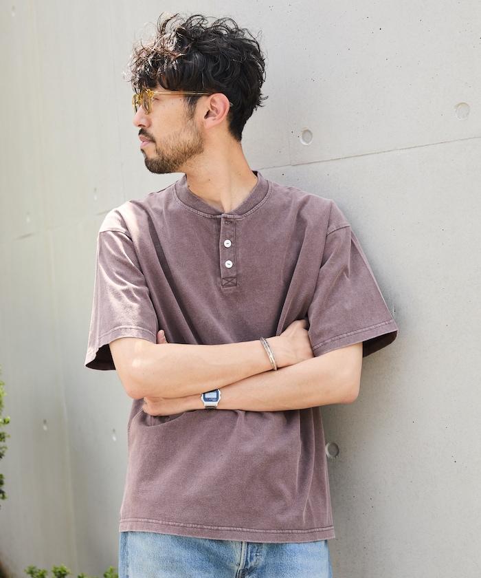 舒適版型 粉飾處理 圓領 短袖T恤