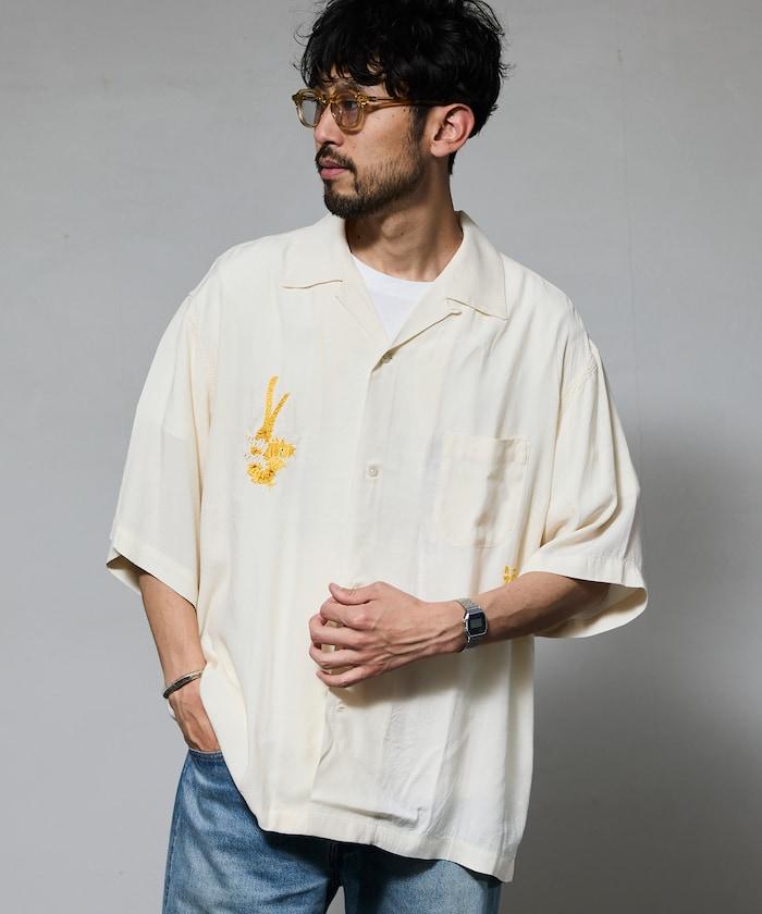 聯名 舒適版型 人造絲 紀念襯衫