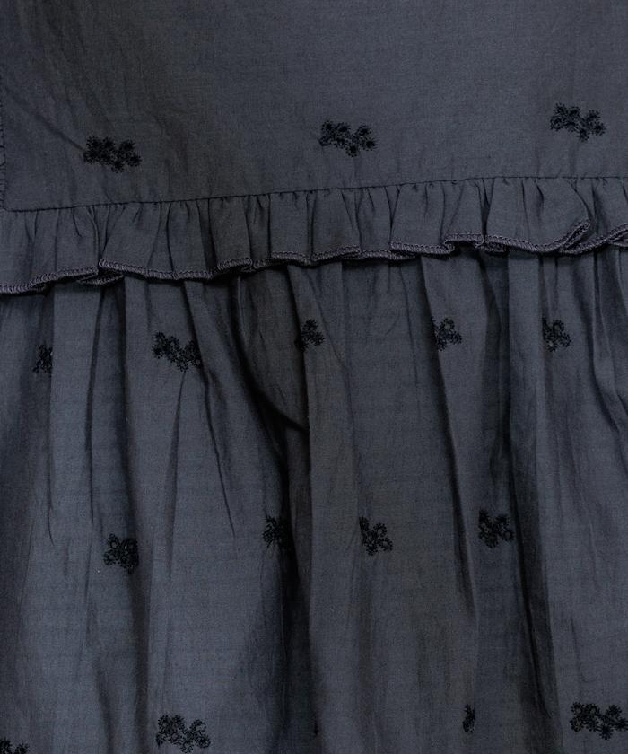 印度 配色拼接刺繡 2WAY吊帶連衣裙