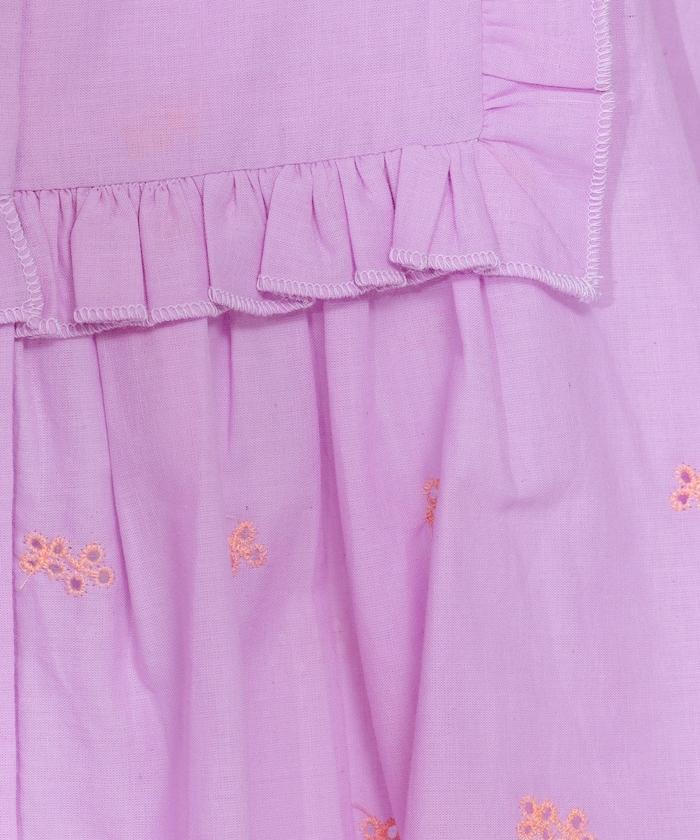 印度 配色拼接刺繡 2WAY吊帶連衣裙