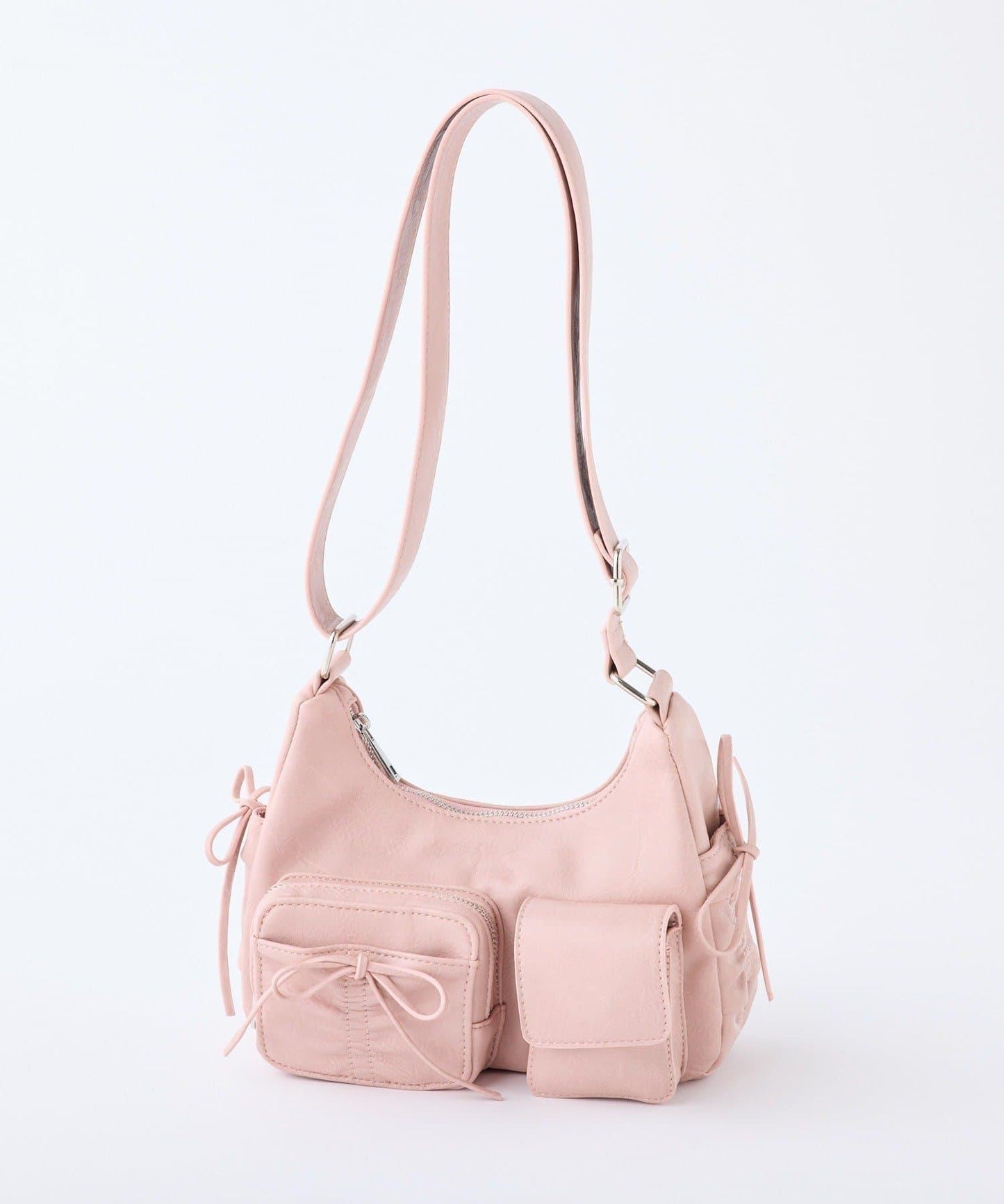 【/復刻】腰部口袋帶蝴蝶結單肩包