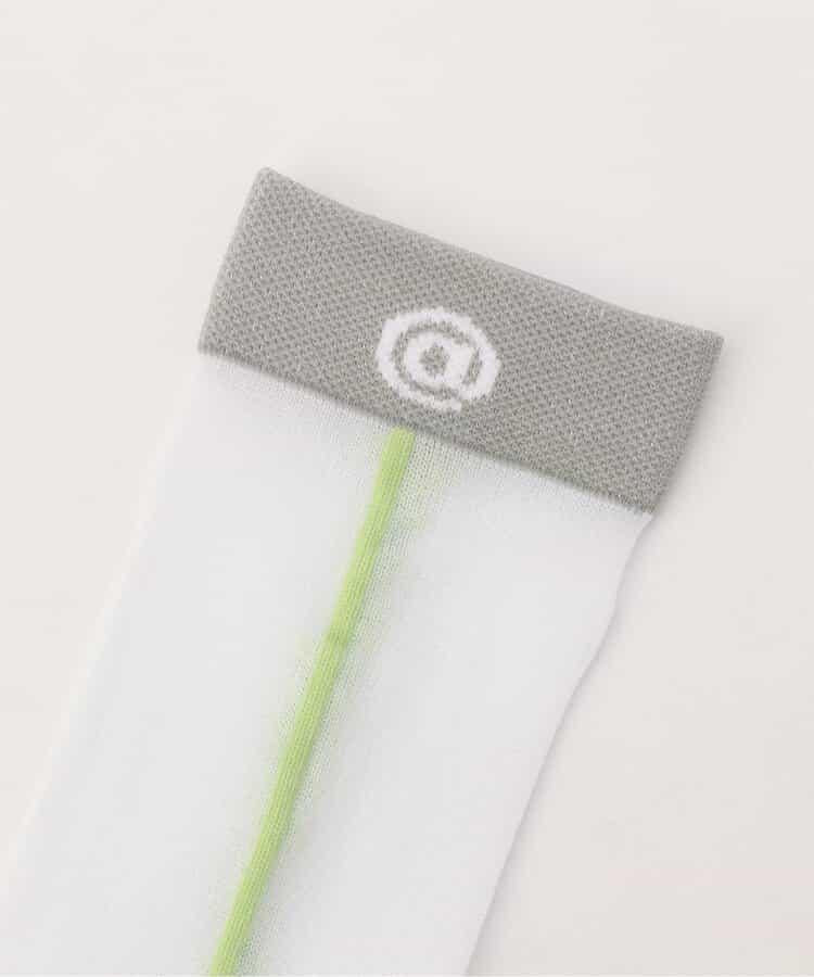 豎條透明九分襪