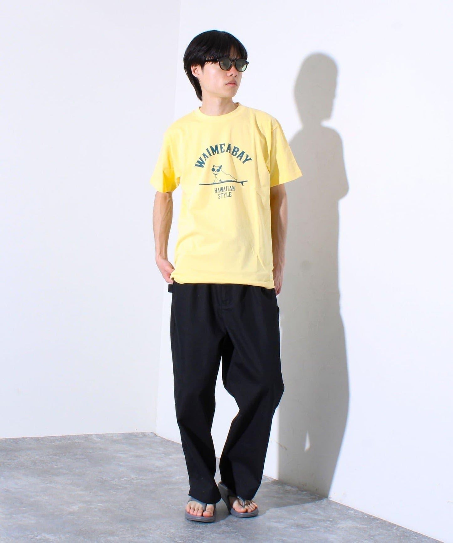 【GLOSTER】夏威夷 瓦伊梅亞灣 圓領 印花T恤