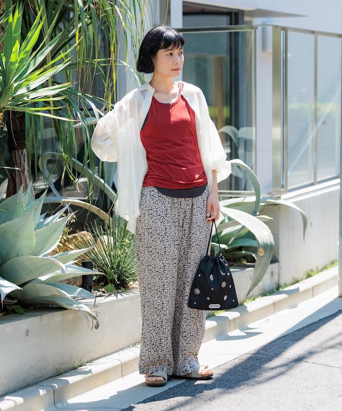 亞麻混紡 寬鬆 休閒褲<可搭配套裝>