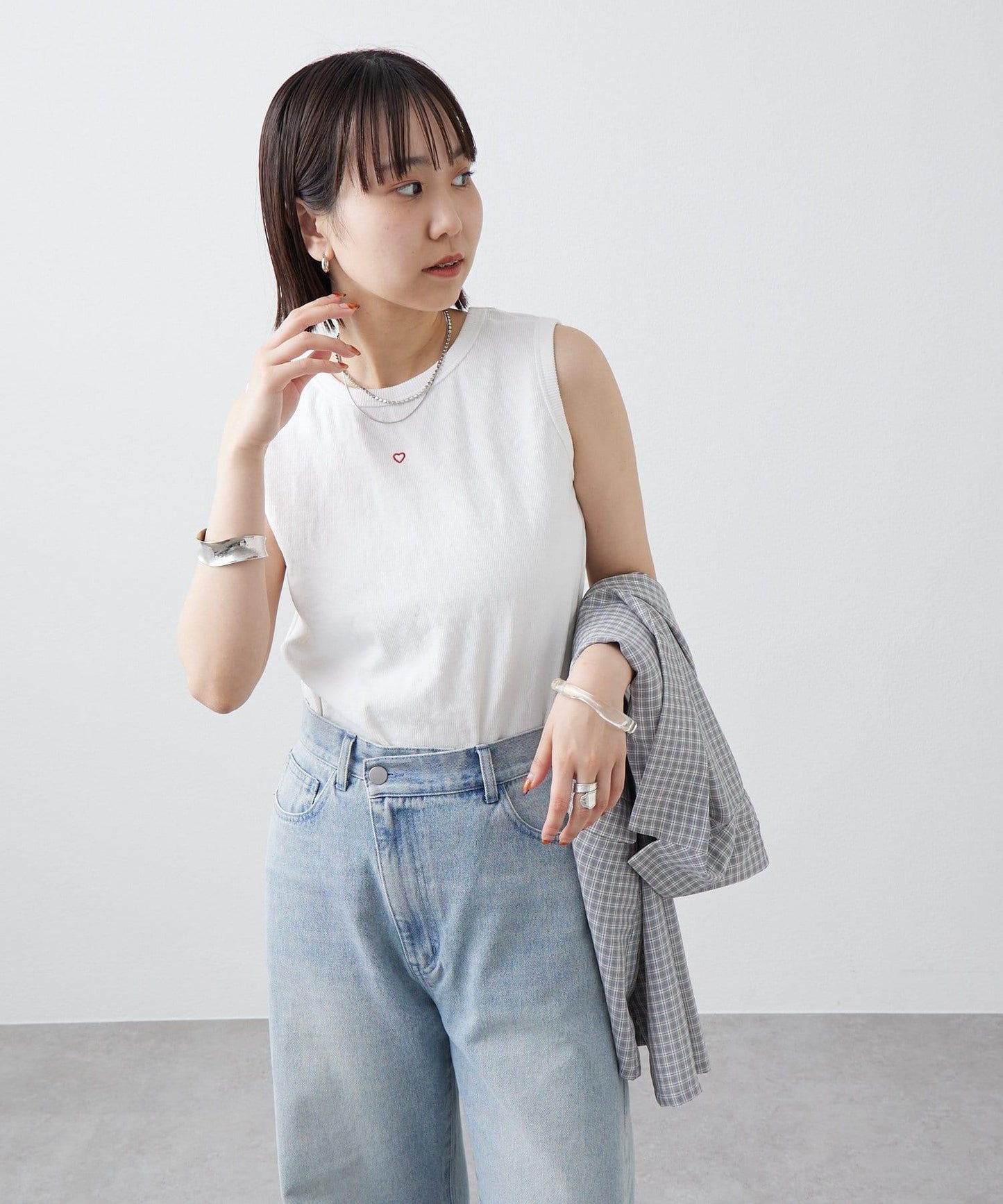 無袖彈力T-shirt