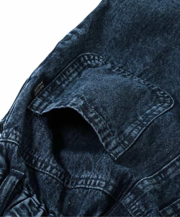流蘇牛仔直筒褲 10分褲