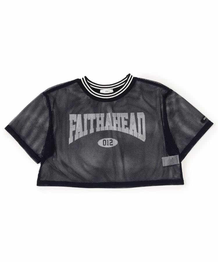 網眼短款T-shirt