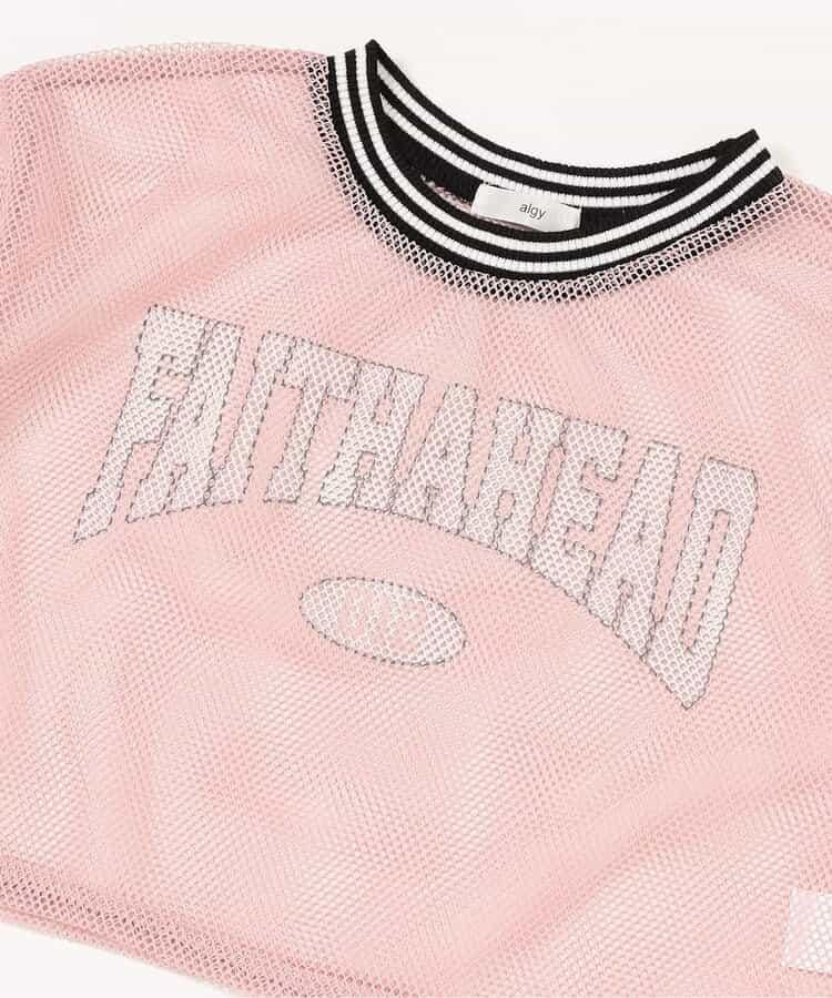 網眼短款T-shirt