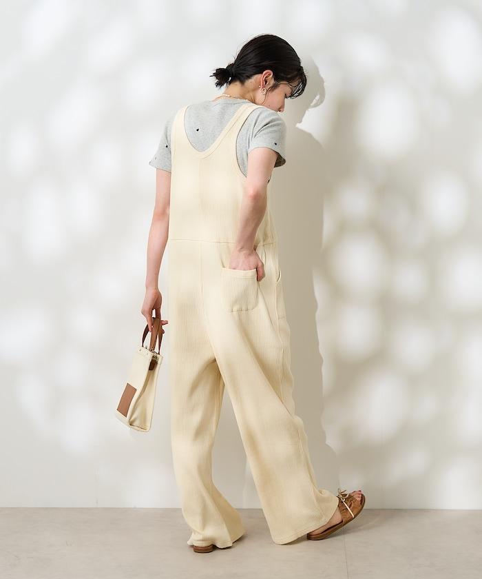 粉末漂白 軍裝風連體工裝褲