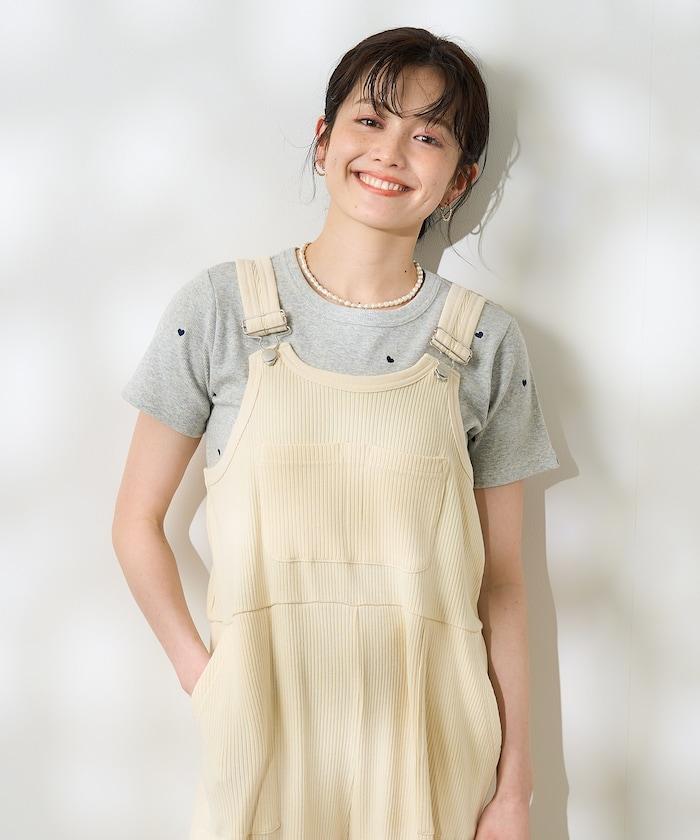 粉末漂白 軍裝風連體工裝褲