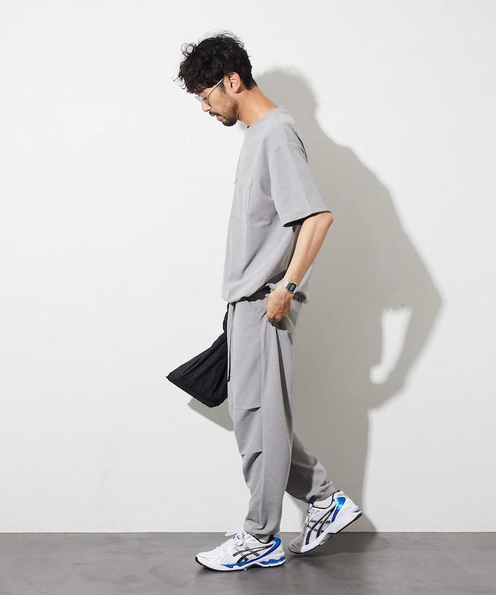 夏季針織寬鬆修身編織休閒長褲