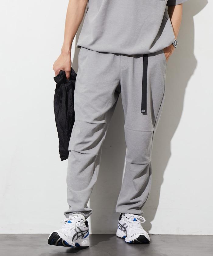 夏季針織寬鬆修身編織休閒長褲