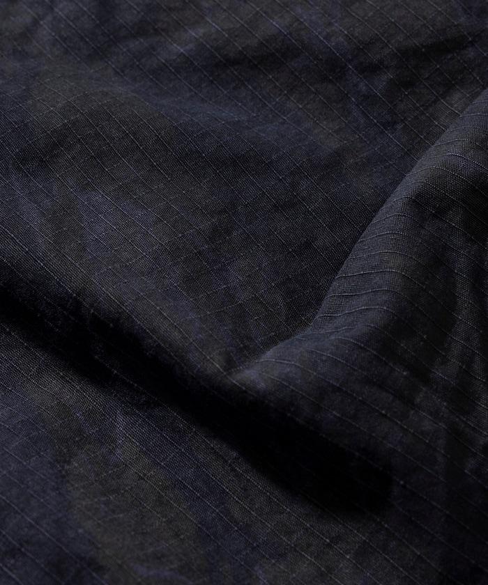 超染印花 寬鬆直筒 裝載口袋 七分褲