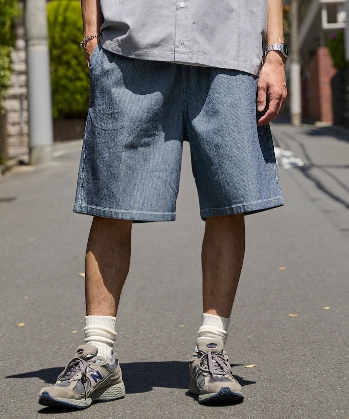聯名 牛仔布 廚師寬鬆短褲