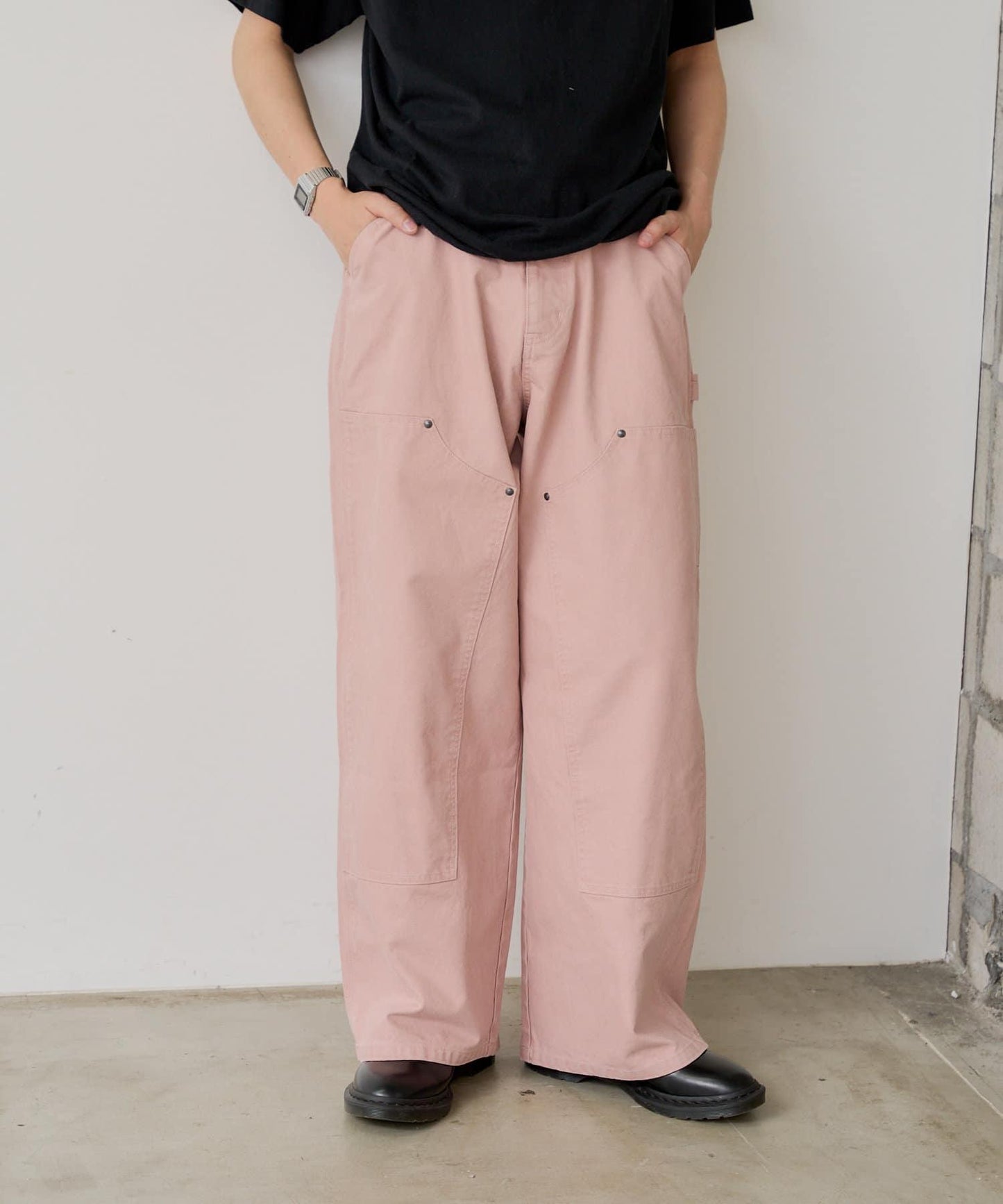 【WHIMSIC/2尺碼展開】雙膝繪畫工裝褲