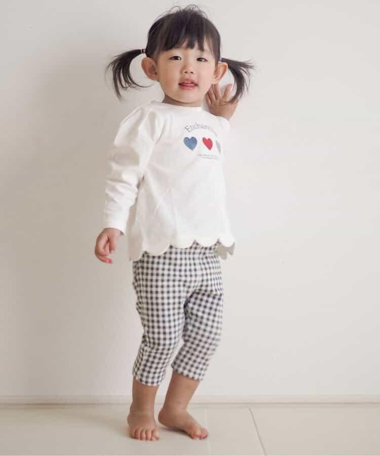 下襬扇邊心形圖案T恤