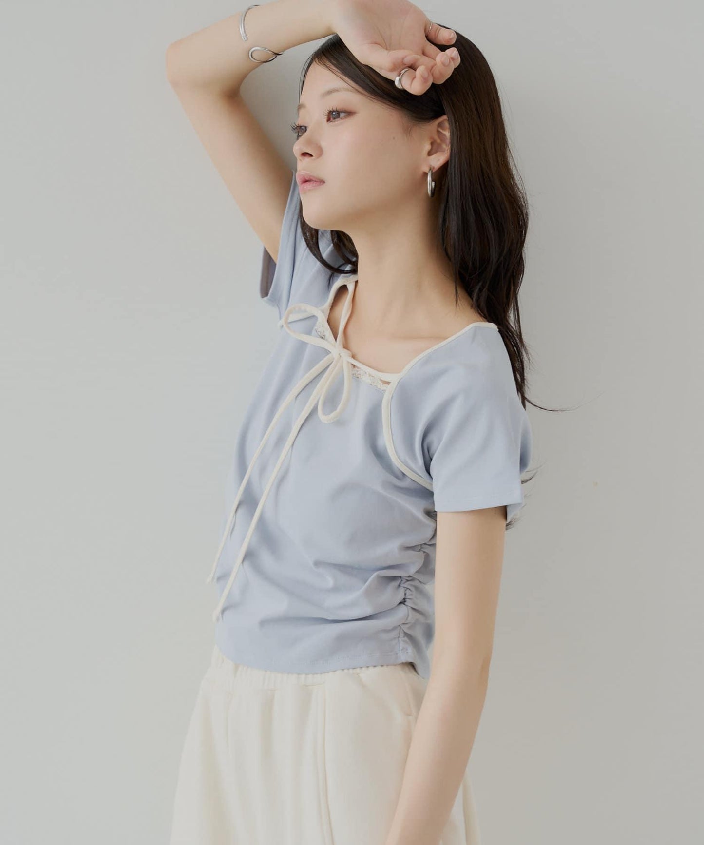 層疊設計法式T-shirt