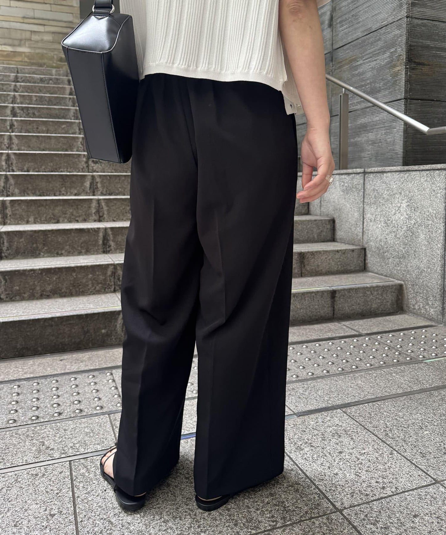 腰帶蝴蝶結褲