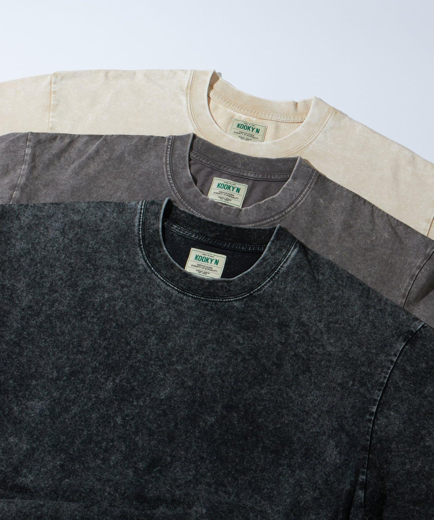 【/3尺碼展開】KOOKY'N化學洗水T恤