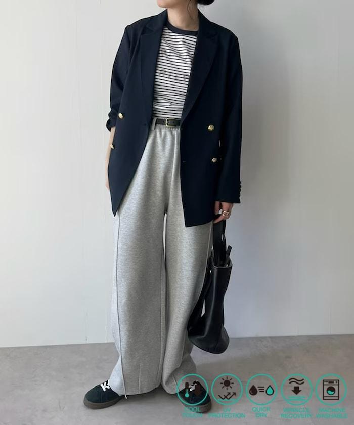 亞麻觸感西裝外套