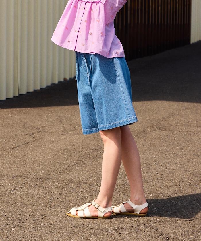 聯名 繫帶褶襉半褲