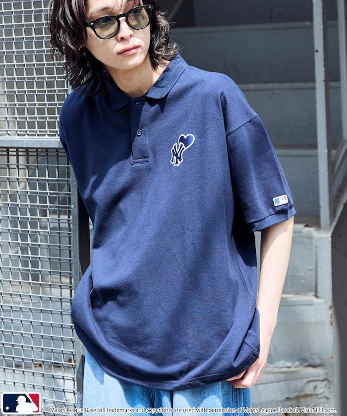 聯名 MLB 心形標誌刺繡Polo衫