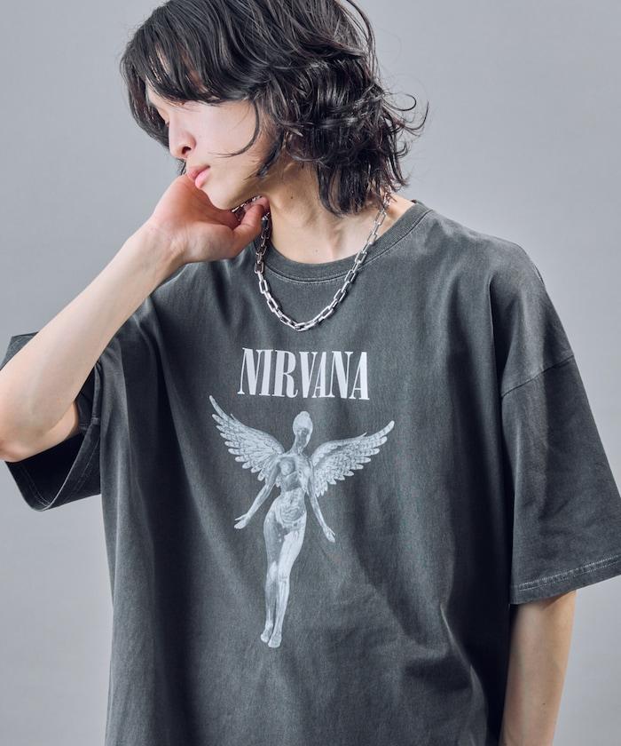 NIRVANA IN UTERO 色素T恤