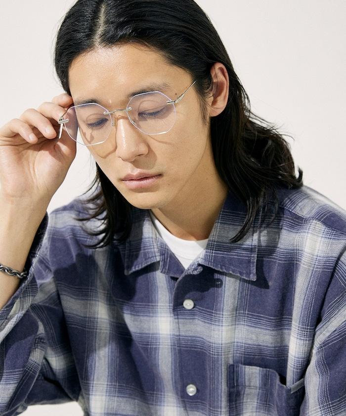 八角形 無框眼鏡