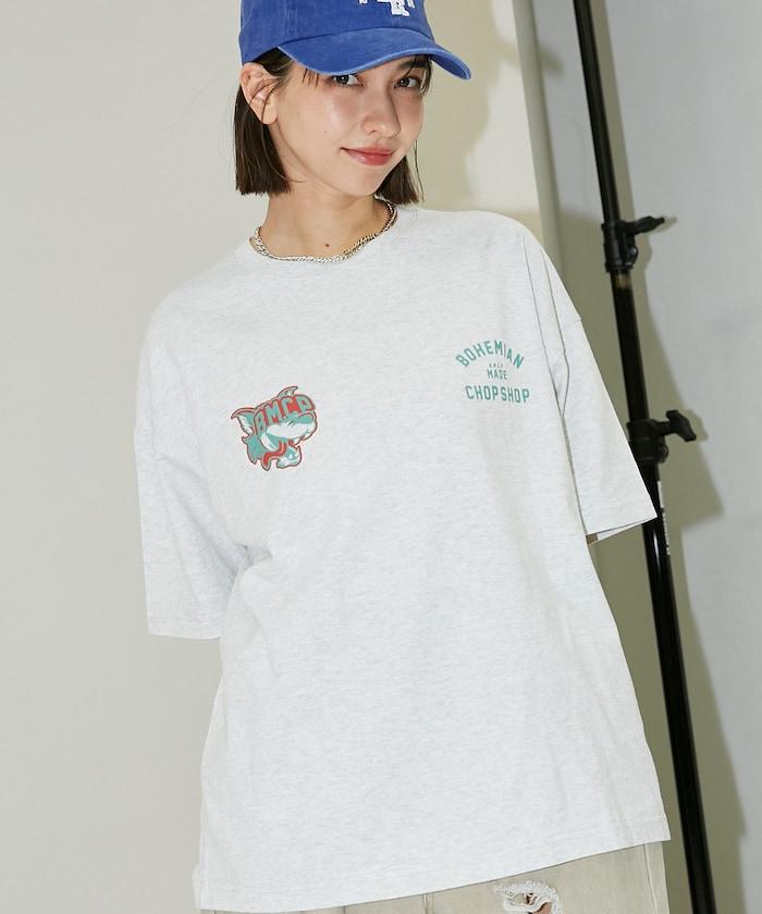 "BMCP WOLF" 狼 後背印花T恤