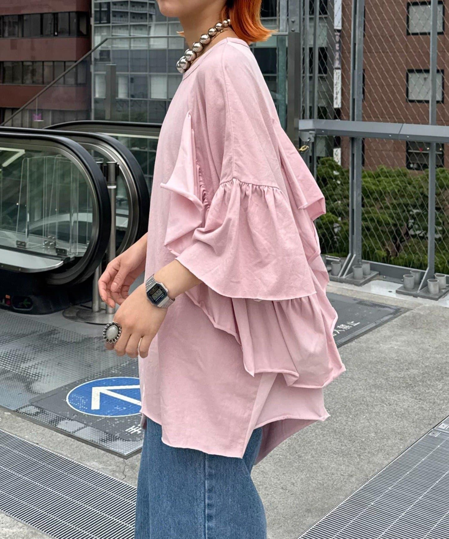etsinta改良款荷葉邊上衣