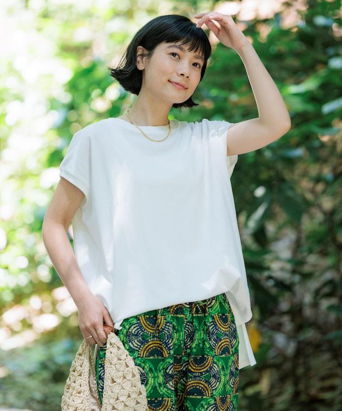 法式寬鬆袖長款上衣