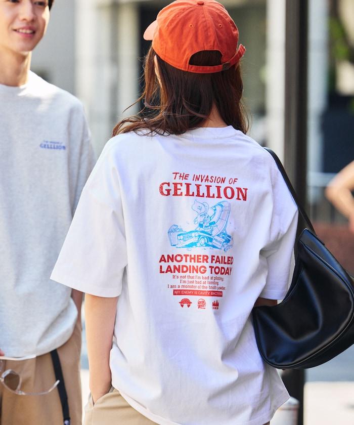 GELLLION/格里昂 舒適版後背印花圓領T恤/GEL UFO