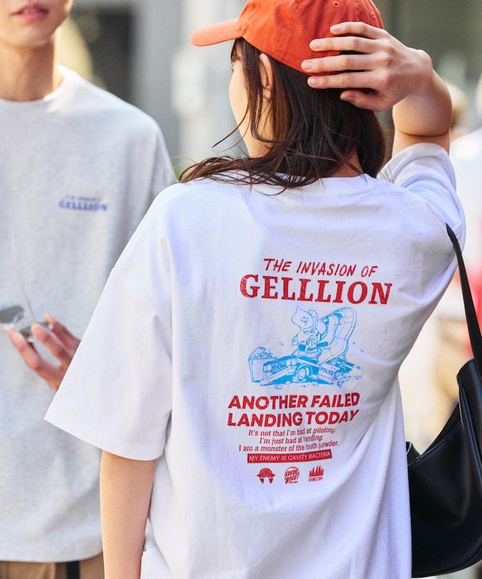 GELLLION/格里昂 舒適版後背印花圓領T恤/GEL UFO