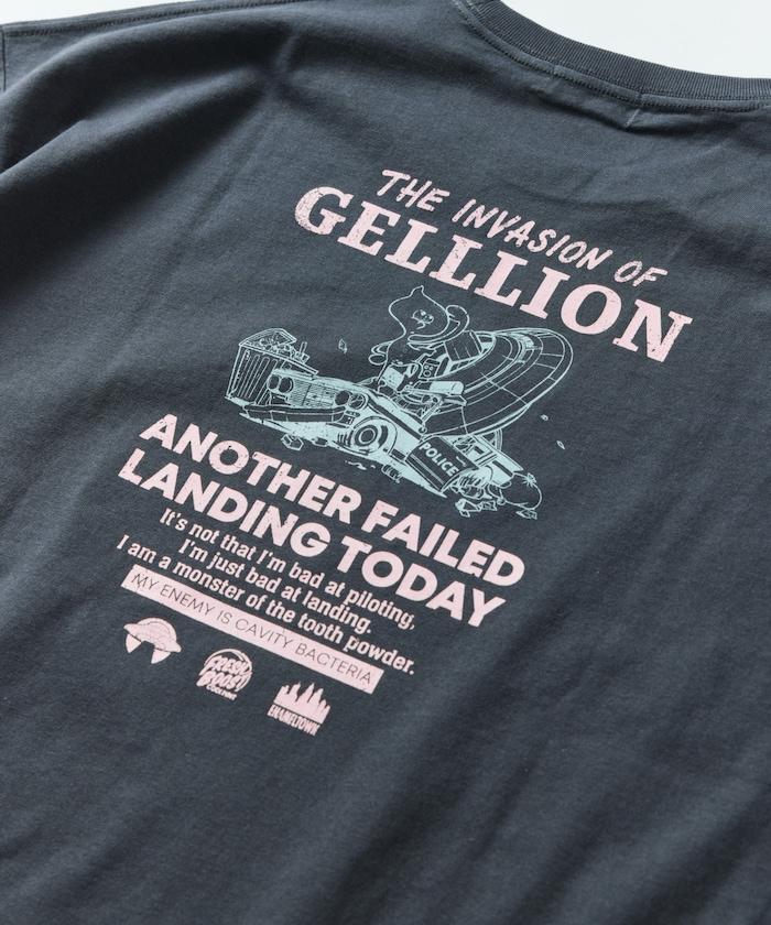 GELLLION/格里昂 舒適版後背印花圓領T恤/GEL UFO