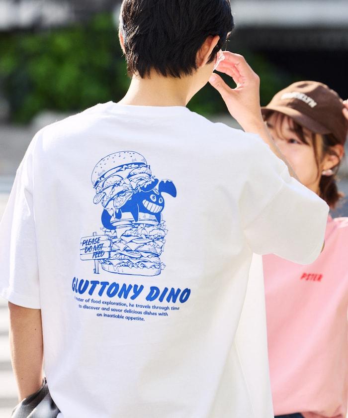 PSTER/寬鬆版後背印花圓領T恤 / Burger