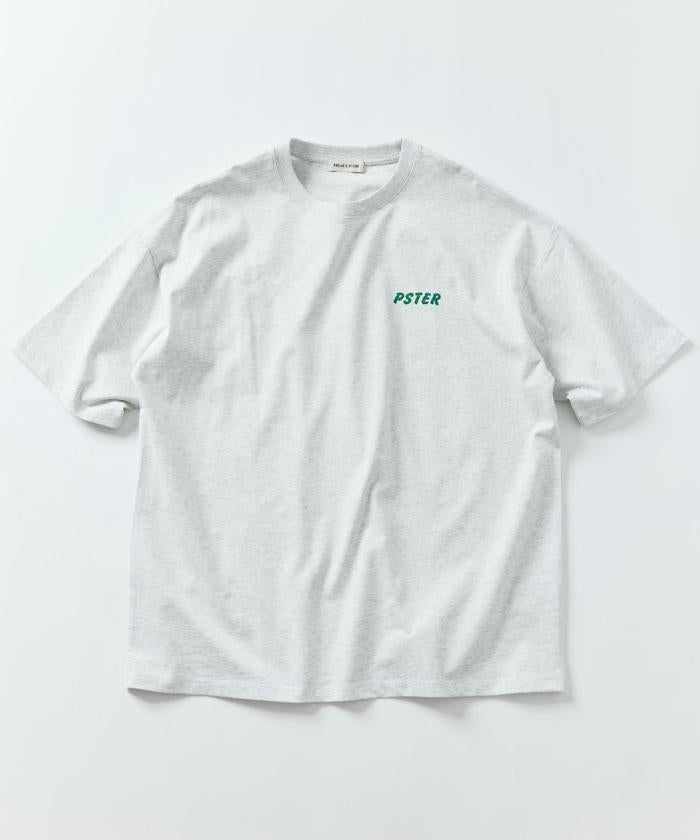 PSTER/寬鬆版後背印花圓領T恤 / Burger