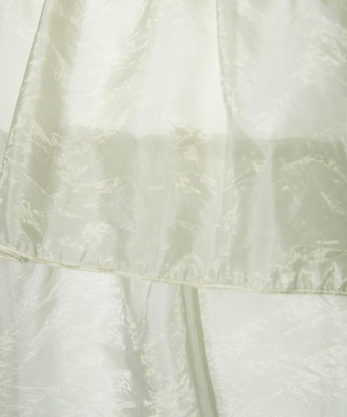 歐根紗拼接層疊無袖吊帶上衣