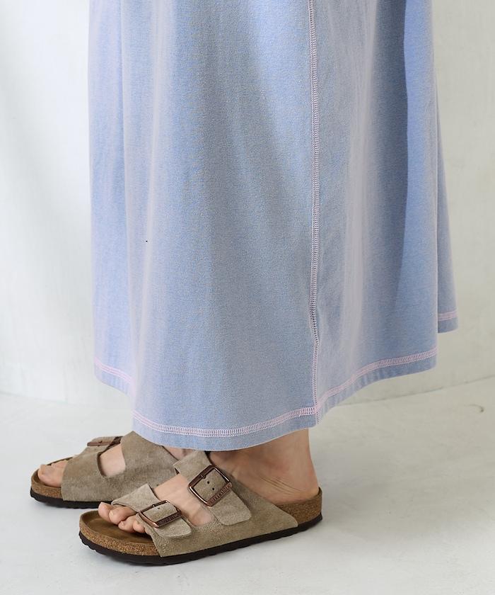 <接觸冷感>混紡立領連衣裙