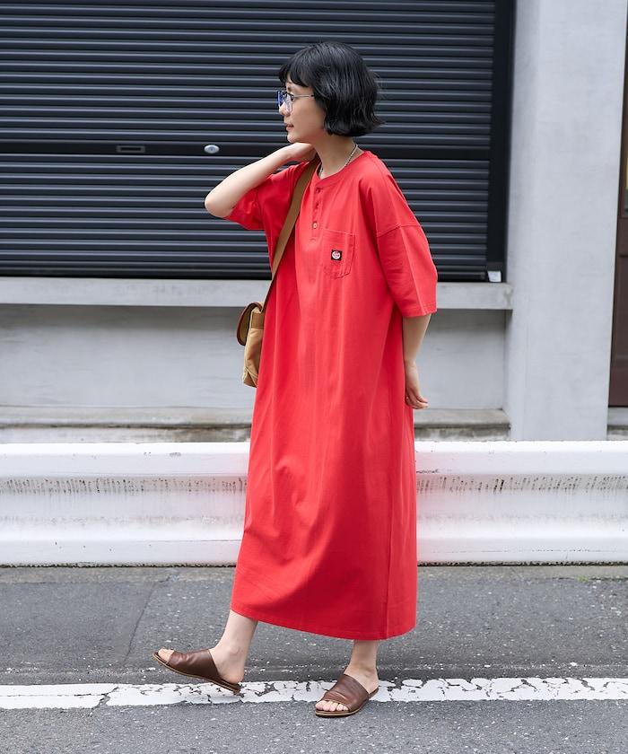 聯名 亨利領連衣裙