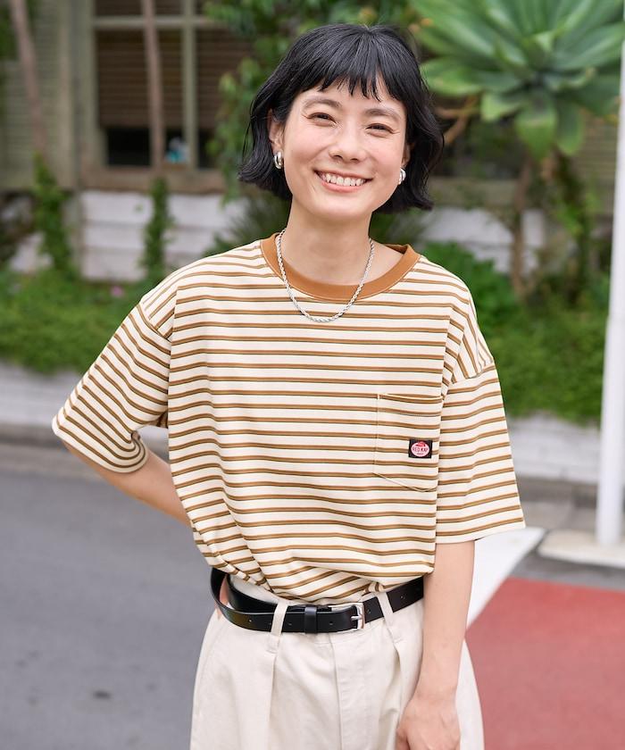 聯名 多色條紋口袋設計T恤