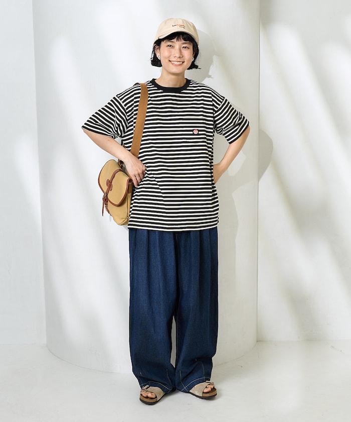 聯名 多色條紋口袋設計T恤