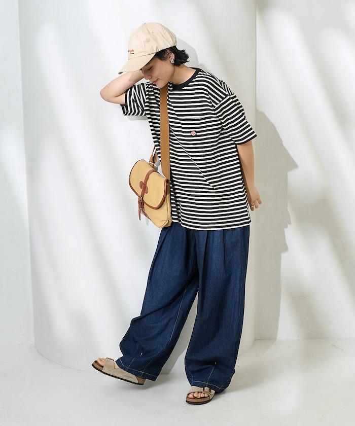 聯名 多色條紋口袋設計T恤