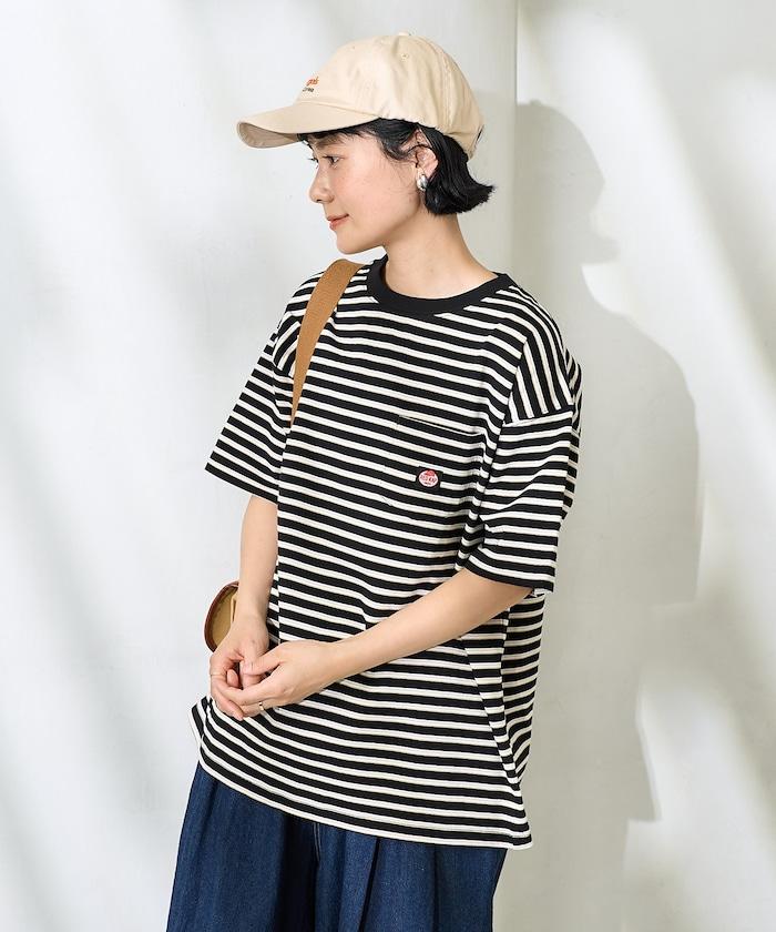 聯名 多色條紋口袋設計T恤