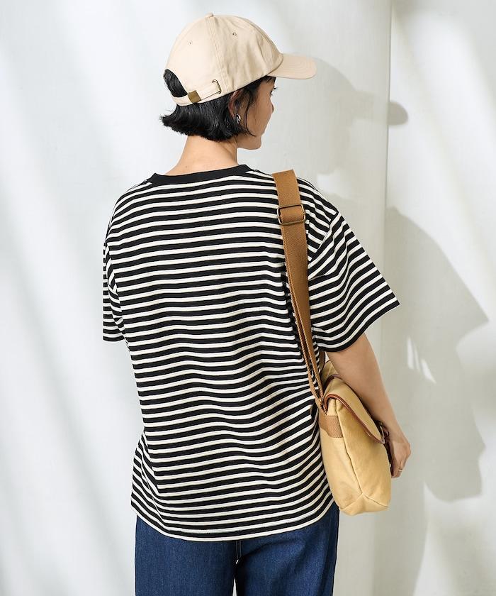 聯名 多色條紋口袋設計T恤