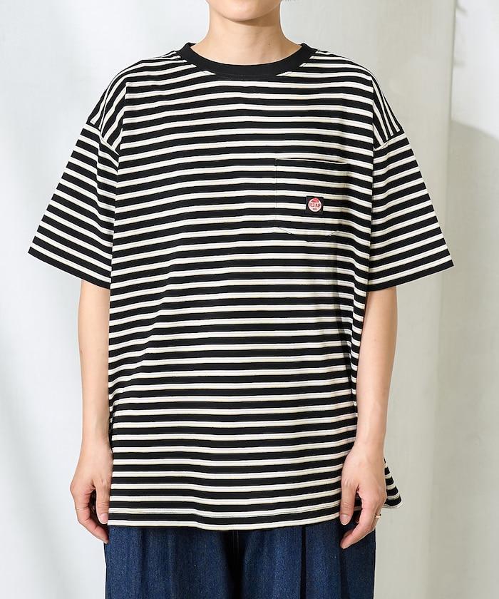 聯名 多色條紋口袋設計T恤