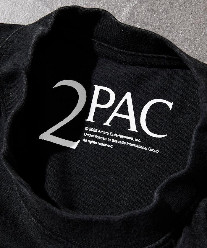 2pac 後背印花 圓領 T恤 短袖