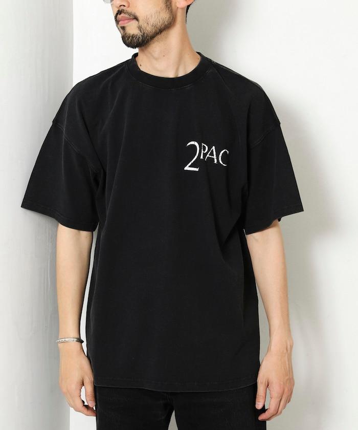 2pac 後背印花 圓領 T恤 短袖