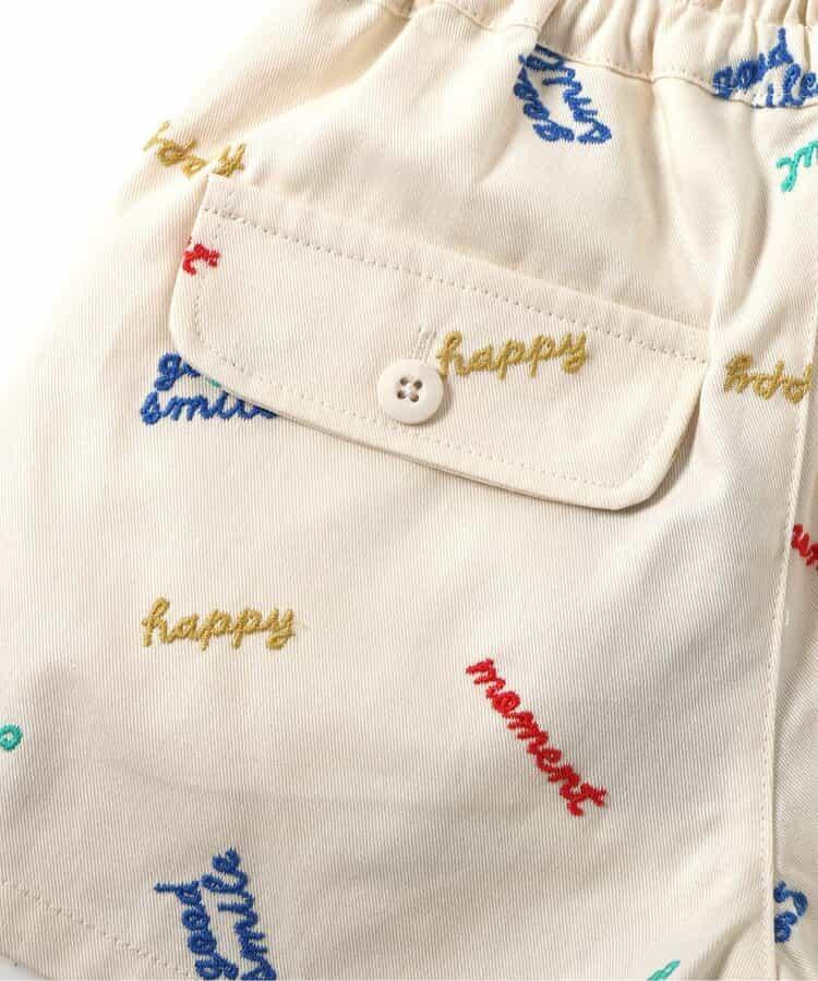 LOGO刺繡半褲 4分褲