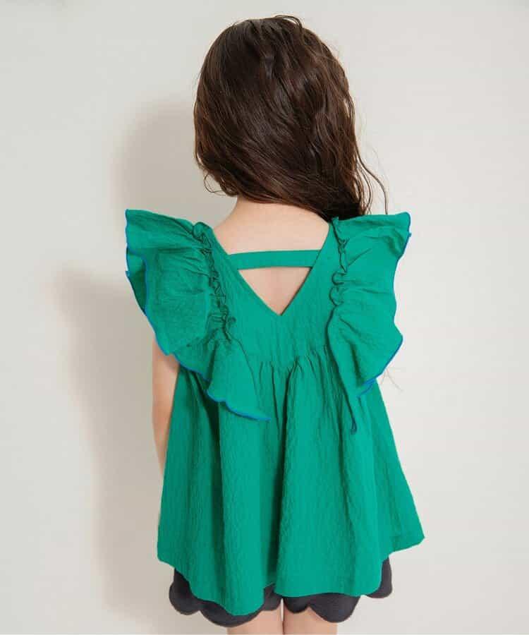 荷葉邊長款上衣