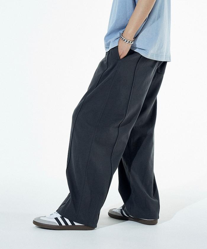 接觸冷感 曲線剪裁 粘合 寬鬆運動褲